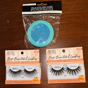 2 packs Ardell Big Beautiful Lashes BBL Adhesive Included + Carrying Case